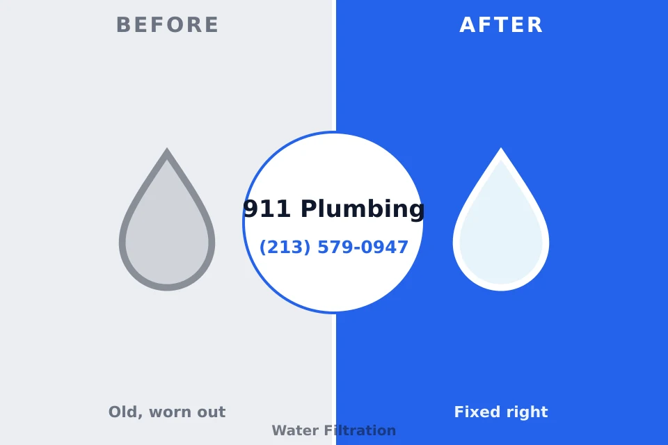Before and after: plumbing repair Bridgeport, NE